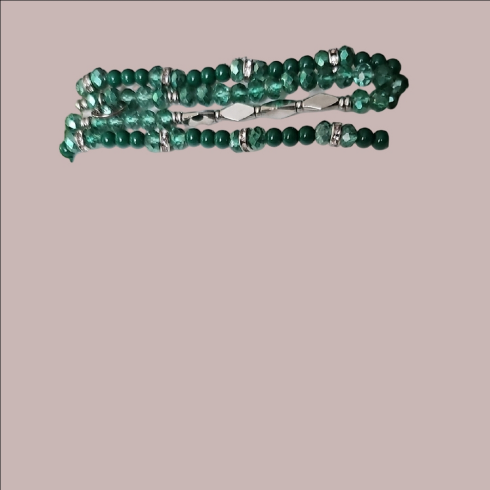 Kinsley Armelle Emerald Green Bracelet Trio